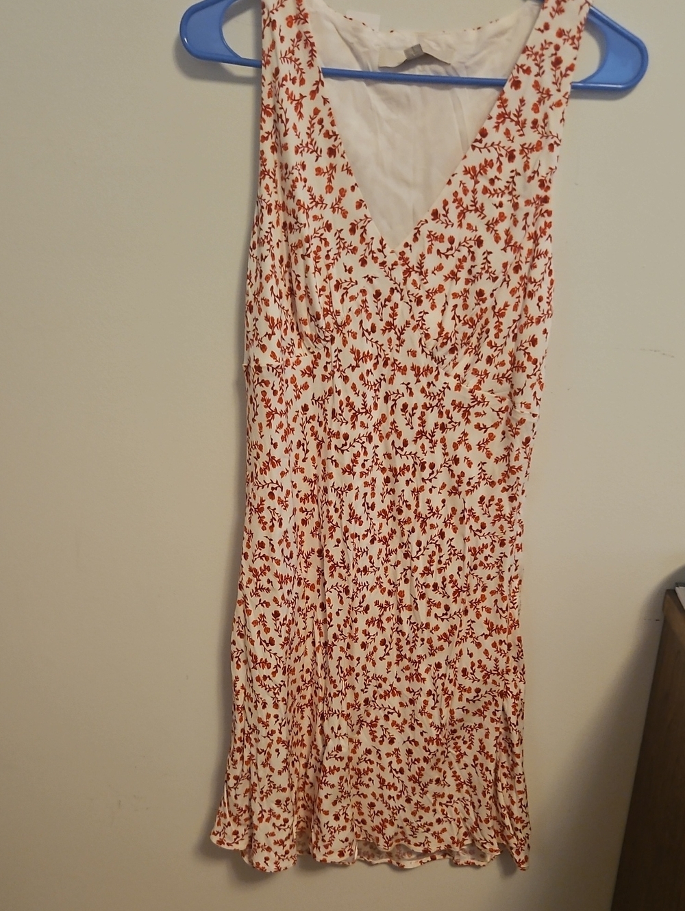 Loft Floral V Neck Mini Dress